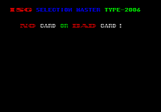 ISG SELECTION MASTER TYPE 2006 BIOS