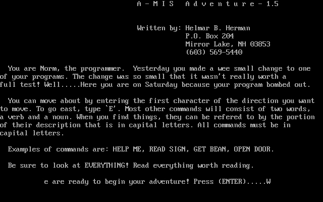 A-MIS Adventure