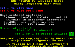 Ant Attack PC