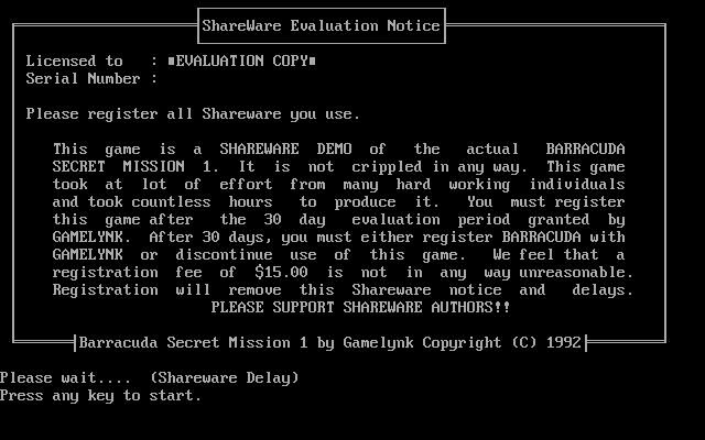 Barracuda: Secret Mission 1