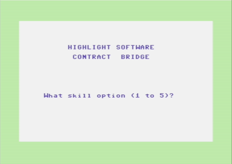 Contract Bridge