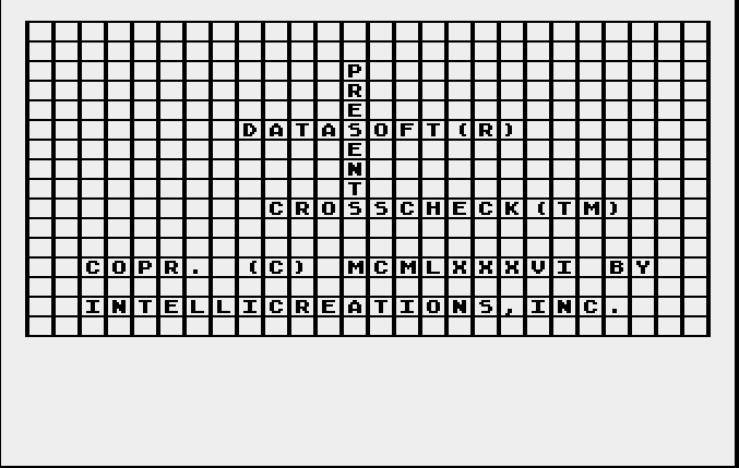 Crosscheck