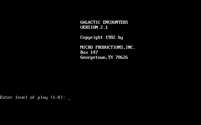 Galactic Encounters