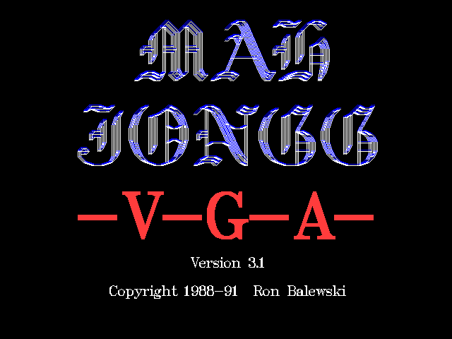 Mah Jongg -V-G-A-