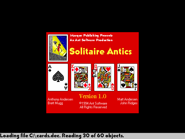 Masque Solitaire Antics