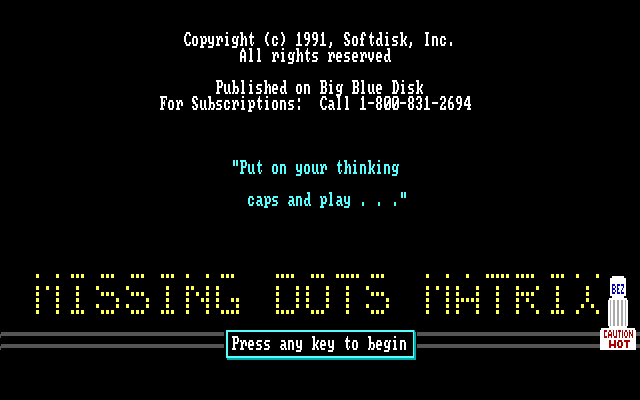 Missing Dots Matrix
