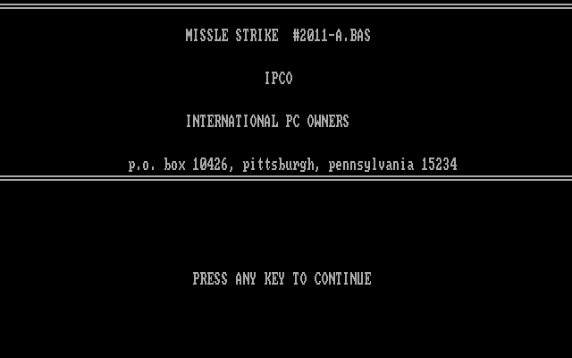 Missle Strike
