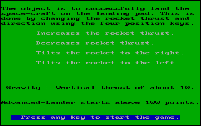 Rocket Lander