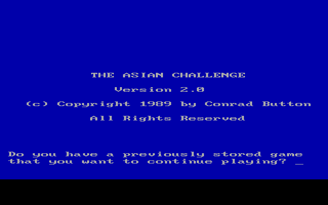 The Asian Challenge