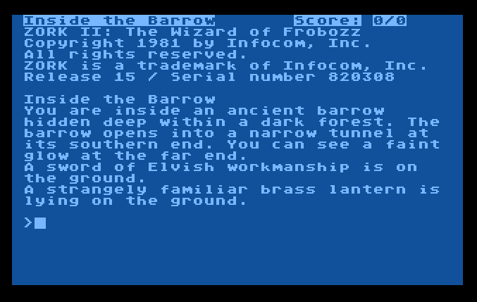 Zork II: The Wizard of Frobozz